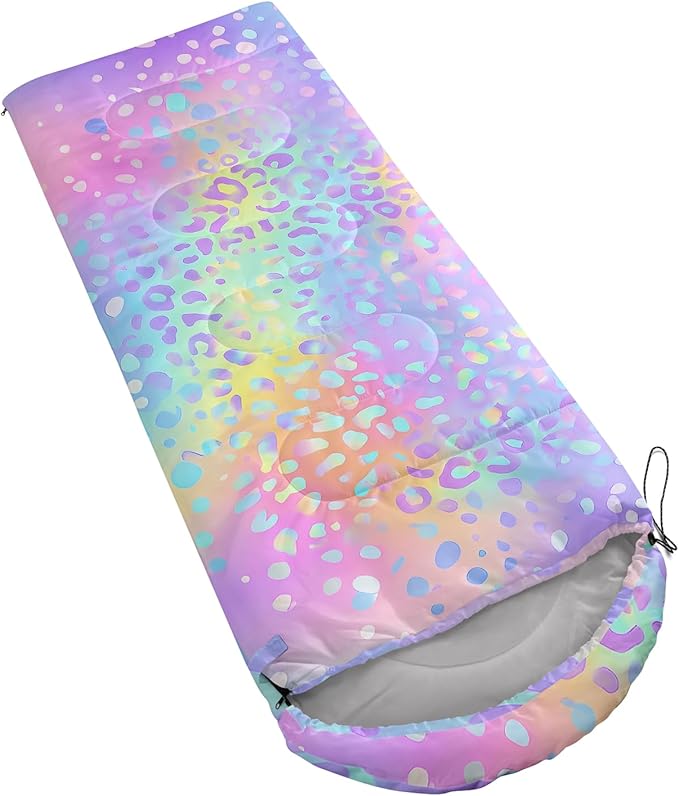 AILONEN Outer Space Astronaut Camping Sleeping BagsLightweight &amp Waterproof3 Season Warm &amp Cool WeatherCartoon Sleeping Bags for KidsBoys Girls TravellingOutdoors