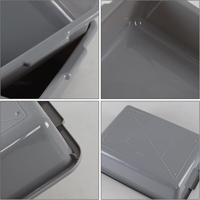 13 Liters Commercial Bus Tub Plastic Utility Tote Box/ Wash Basins Set of 3