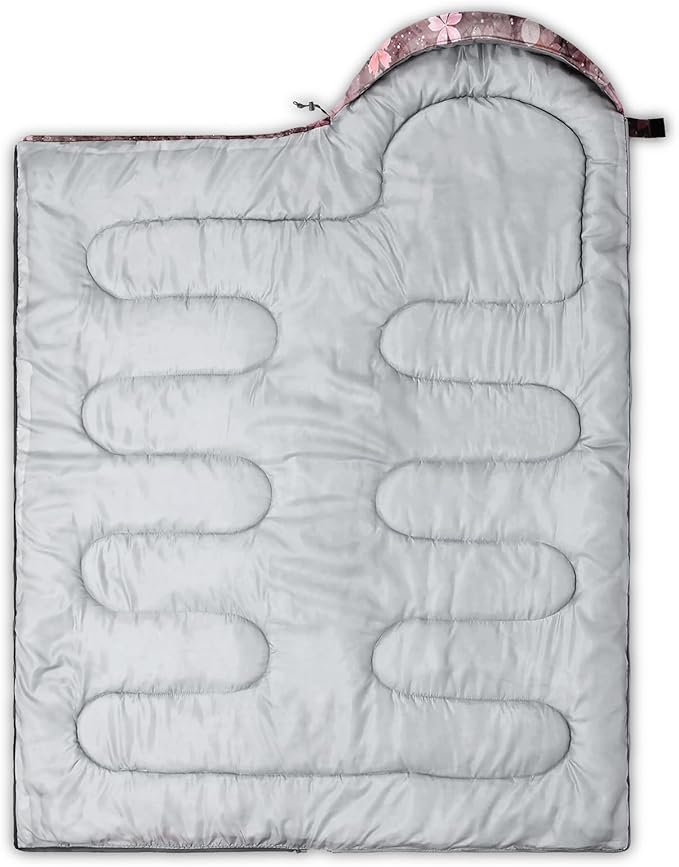 HOSIMA Kids Cute Dog Sleeping BagDifferent Pet Dogs Pattern Cold Weather Gear for CampingAnimal Themed with Christmas Tree Print Waterproof Sleeping Bags for Outdoors Hiking.