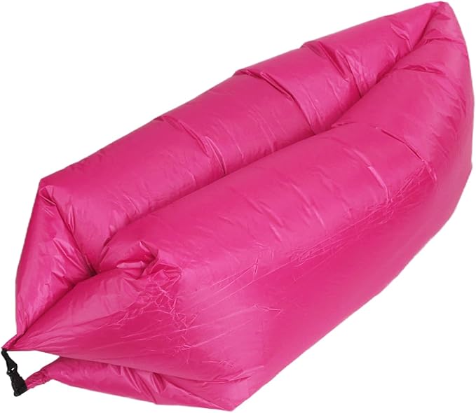 Yosoo Health Gear Air Sofa Rose Red Portable Foldable Air Sofa Matress with Storage Bag for Outdoor Camping Beach Part 240x70cm