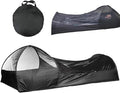 One Person Up Tent Bivy Tent Foldable Single Person up Tent Waterproof Moisture Proof Fine Mesh Tent Portable Bug Net for Camping Outdoor 82.7x41.3x27.6 Black