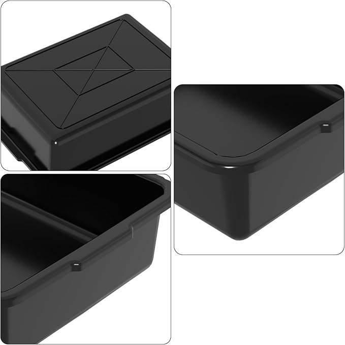 12-Pack 13 L Plastic Commercial Bus Tub Box Restaurant Dishpan Basin Black