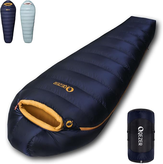 Down Sleeping Bag for Adults with 620 Fill Power Down Ultralight Mummy Backpacking Sleeping Bag