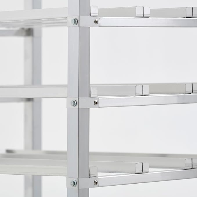 Full Size Stationary Aluminum Commercial Can Rack - Knocked Down (32L-041)