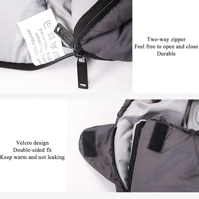 Sleeping Bag for Adults and KidsLightweight and Splash-Proof for Hiking Traveling and Outdoor Activities