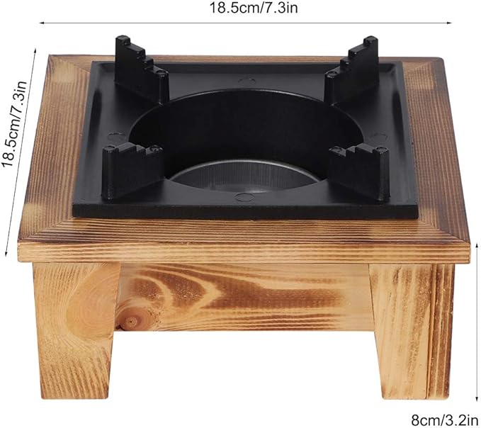 Jerliflyer Alcohol Wood StoveJapanese Portable Stove Belly Stove for Outdoor Picnic for Soup Pot Roasting Pan Kettle