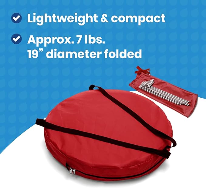 WeatherPod – The Original Ohio State Buckeyes 1-Person Pod – Patented Construction w/Tapered Sides Highly Water Wind &amp Weather Resistant Pop-up Tent – Lightweight Easy Open &amp Close – OSU Re