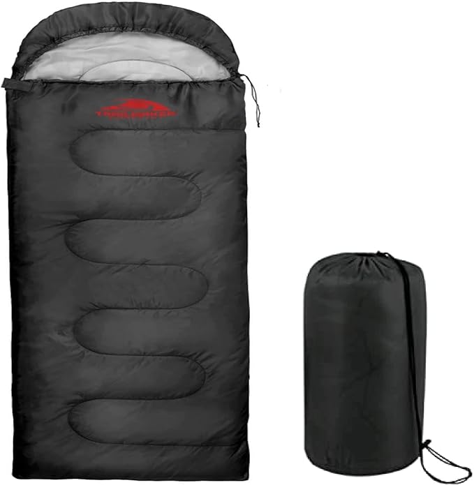 Trail Maker Bulk Sleeping Bags Mummy Style (10 Pack)32 Degree Cold Weather Hooded Sleeping Bags for Adults Homeless Camping Indoors Outdoors