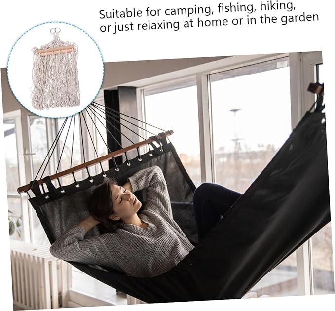 Hanging Hammock Chair Straps Rope Hammock Stand for Camping Traveling Lightweight
