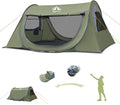 Night Cat Pop-up Camping Tent: 1 2 Person Tent Waterproof Instant Easy Setup Tunnel Tent