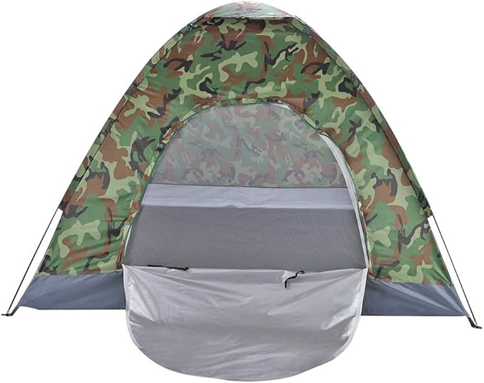 Outvita Camping Tent 4 Person Dome Tents with Rainfly &amp Carrying Bag Waterproof Easy Setup Tent with Mesh Windows for Camping &amp Hiking
