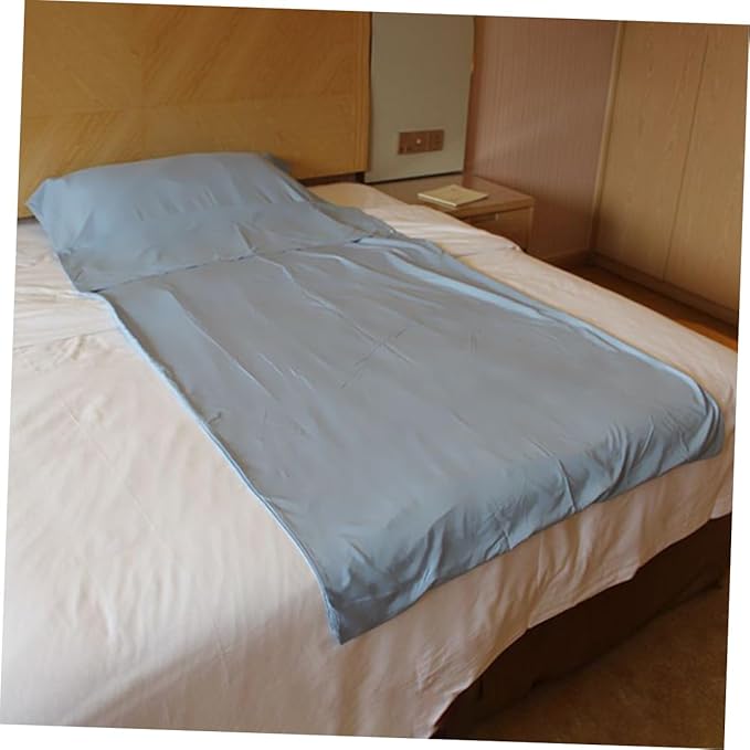 Adult Portable Liner Lightweight Travel Sheet for Hotel Camping Hiking Trains Gray for Clean Bedding