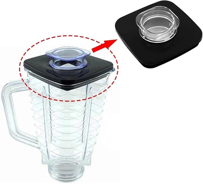 Square Lid And Center Cap For Jar Fit For 4903 Replacements