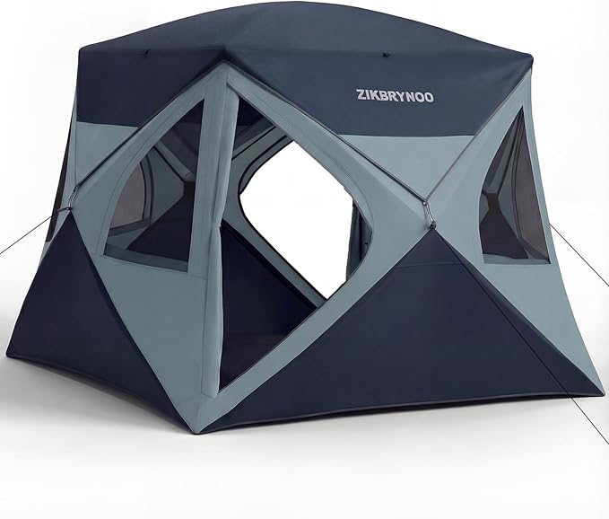 Ultra Camping Tent 4 Person Pop Up Instant Cabin Setup in 60 Seconds Portable Hub Tent with Rainfly &amp Windproof for Outdoor Camping &amp Overlanding