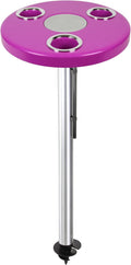Manufacturers' Select ITC Beach Table with Sand Bar Auger Post Durable Beach Accessory Yard Campground Glamping in and Out of The Water. (Magenta Pink 47 Sand Bar)