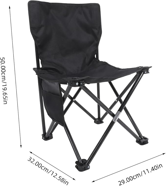 Folding Chair Lightweight Portable Fishing Camping Seat Ergonomic Design for Outdoor Use Convenient Storage Versatile for Beach Garden Activities Sturdy Construction