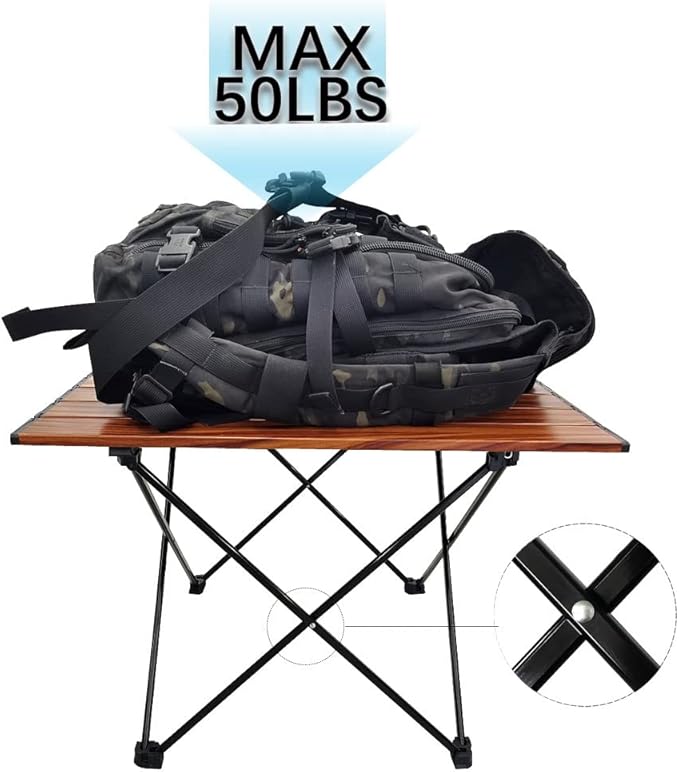 Portable Ultralight Small Mini Camping Folding Table with Aluminum Alloy for Camp Fishing Travel and Hiking
