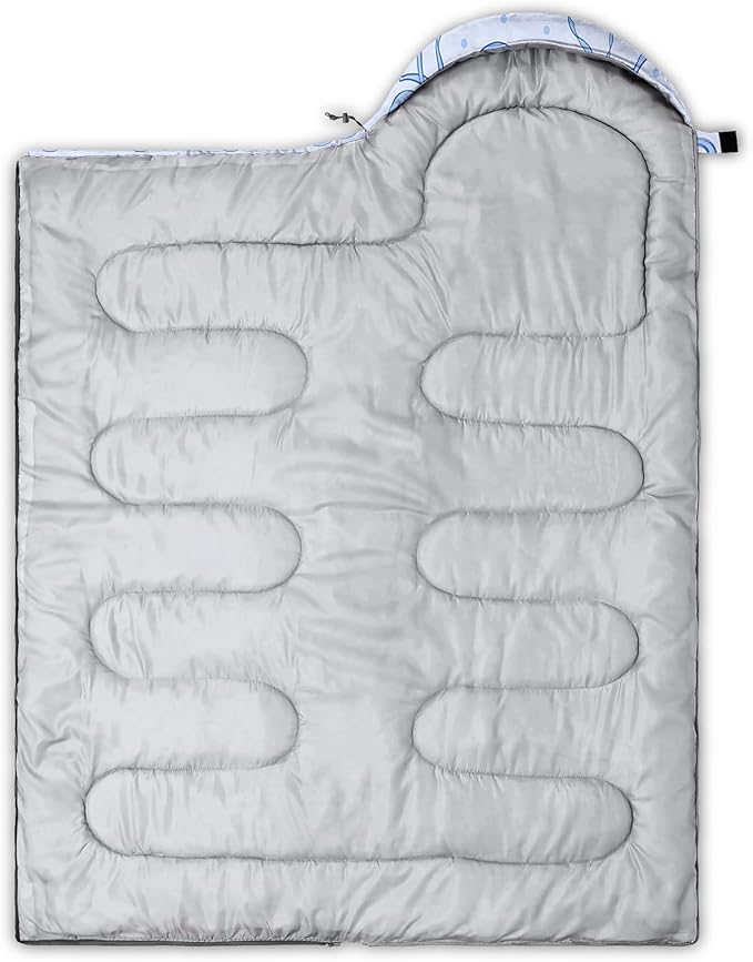 QOOMO Camping Sleeping Bags3 Season Warm &amp Cool WeatherLightweightWaterproof Sleeping Bags for Adults &amp KidsTravelingand OutdoorsCamping Gear Equipment
