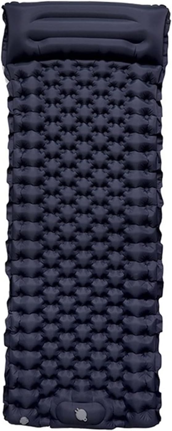 Camping Sleeping Pad Inflatable Air Mattresses Outdoor Mat Furniture Bed Very Light Cushion Pillow Hiking Trekking with(France)