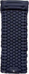 Camping Sleeping Pad Inflatable Air Mattresses Outdoor Mat Furniture Bed Very Light Cushion Pillow Hiking Trekking with(France)