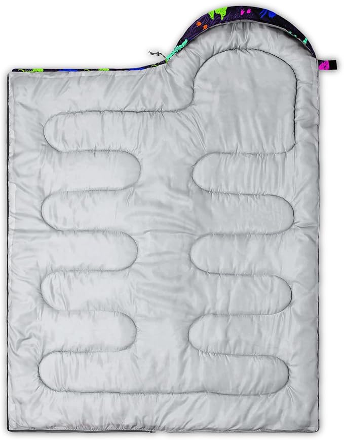 Space Astronaut Sleeping Bag for Boys KidsCute Space Rockets Lightweight Portable Compact with Compression SackMoon and Stars Clouds Camping Bag for Backpacking Travelling Outdoor Hiking