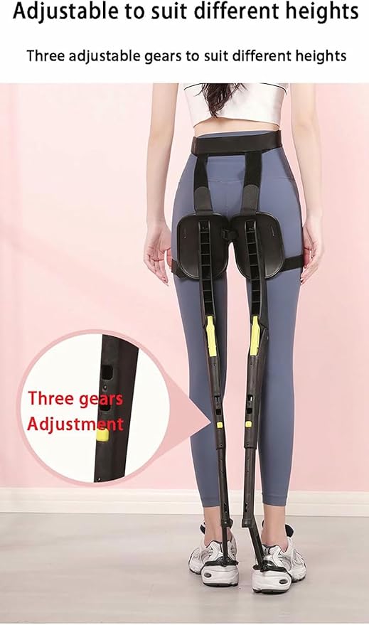 Lightweight Exoskeleton Seat Wearable Invisible Chair for Legs Portable Ergonomic Support Chairless Seat 220lb Load for Outdoor Travel Camping