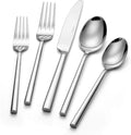 40-Piece Silverware Set for 8Minimalist Flatware Set 18/10 Stainless SteelFine Cutlery Set with Forks Knives SpoonsDurable and Elegant Design TablewareDishwasher Safe