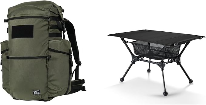 OneTigris Wild Rocket 45L Bushcraft Backpack + OneTigris Dipper Camping Table