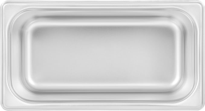 Restaurantware-Kitchen Tek 1/3 Size Steam Table Pan 1 Anti-Jam Steam Pan - Lid Sold Separately 6â€ Deep 24 Gauge Stainless Steel Freezable For Catering Event And Party