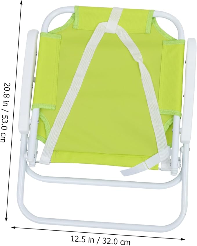 BESPORTBLE 1set Portable Boys and Girls Umbrella Beach Chair Sun Lightweight Ergonomic Lounge Chair for Outdoor Use for Toddlers and Boy Girl Green