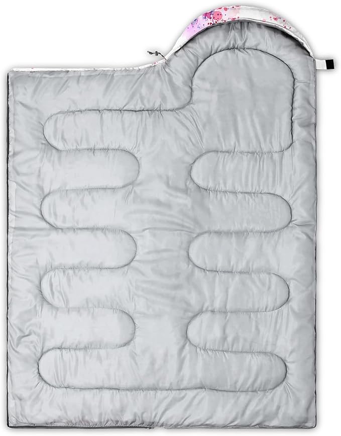 QOOMO Camping Sleeping Bags3 Season Warm &amp Cool WeatherLightweightWaterproof Sleeping Bags for Adults &amp KidsTravelingand OutdoorsCamping Gear Equipment
