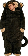 Giant Monkey Sleeping Bag for Human Monkey Shaped Animal Sleeping Bags for Adults for Indoor Use Or Camping TripsSleepovers