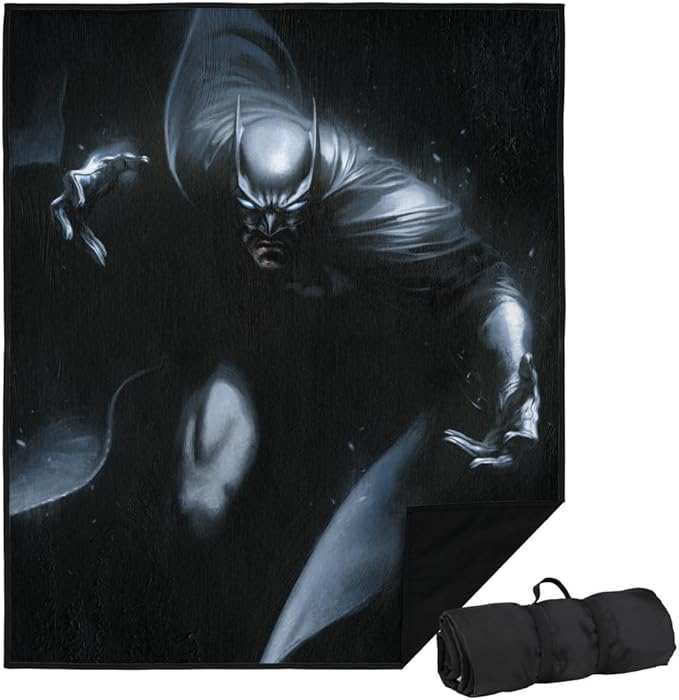 LOGOVISION Batman Dark Highlight Outdoor Blanket for Picnic Beach Camping Park Tailgate 50x60