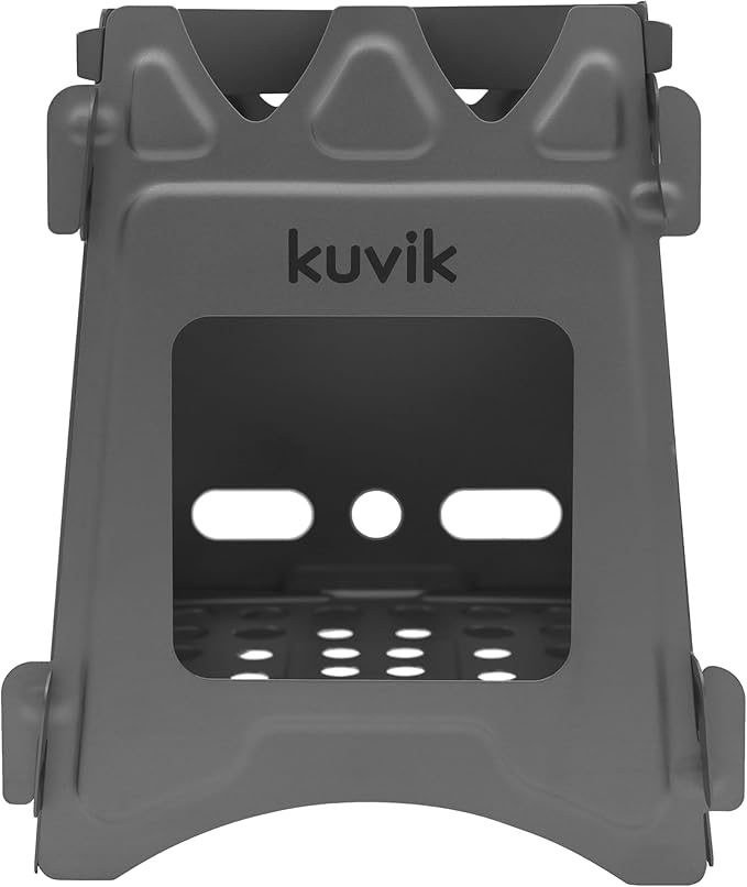 Kuvik Titanium Wood Stove - Ultralight and Compact Stove for Backpacking Camping and Survival