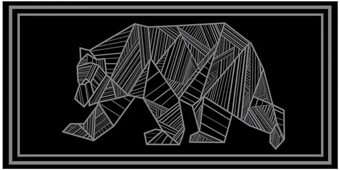 Kuma Outdoor Gear Mountain Wilderness Mat 18''x9'' Black/Grey