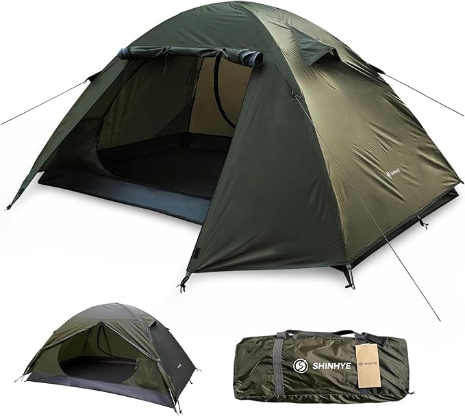 Ultralight 2/3/4 Person Backpacking Tent - Waterproof 2 Doors Easy Setup