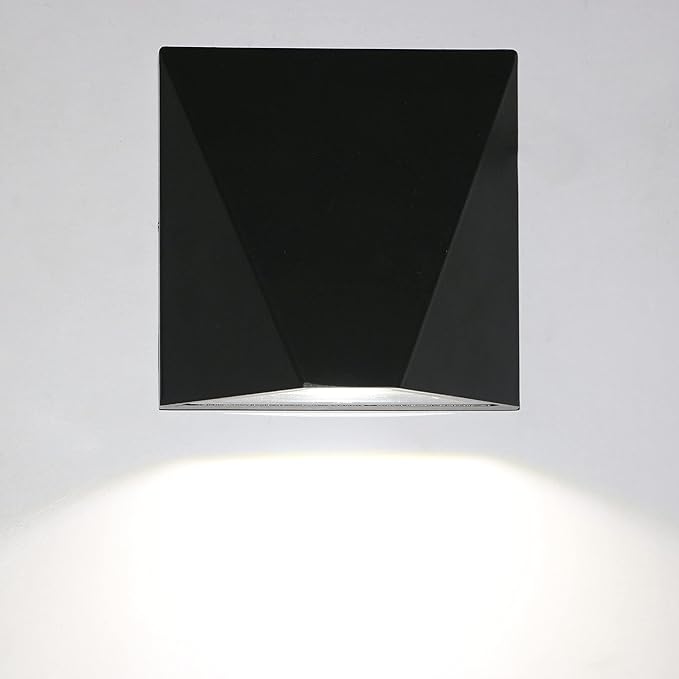12W LED Outdoor External Wall Sconces Door Gate Light Waterproof Fixture lamp Black Pure White
