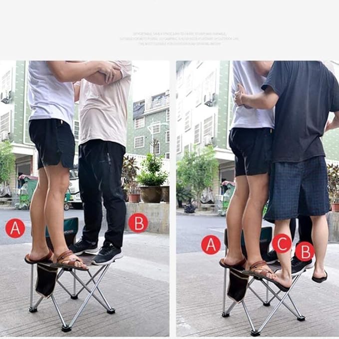 Portable Outdoor Folding Chair for Camping Beach and Fishing with Backrest - Ideal Self-Driving Adventures