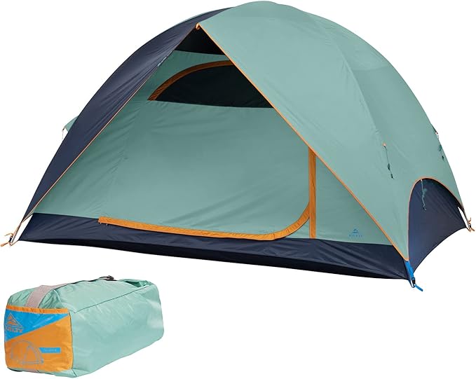 Kelty Tallboy Family Car Camping Tent 4 or 6 Person Freestanding Shelter Large Capacity Stuff Sack Included. 2022