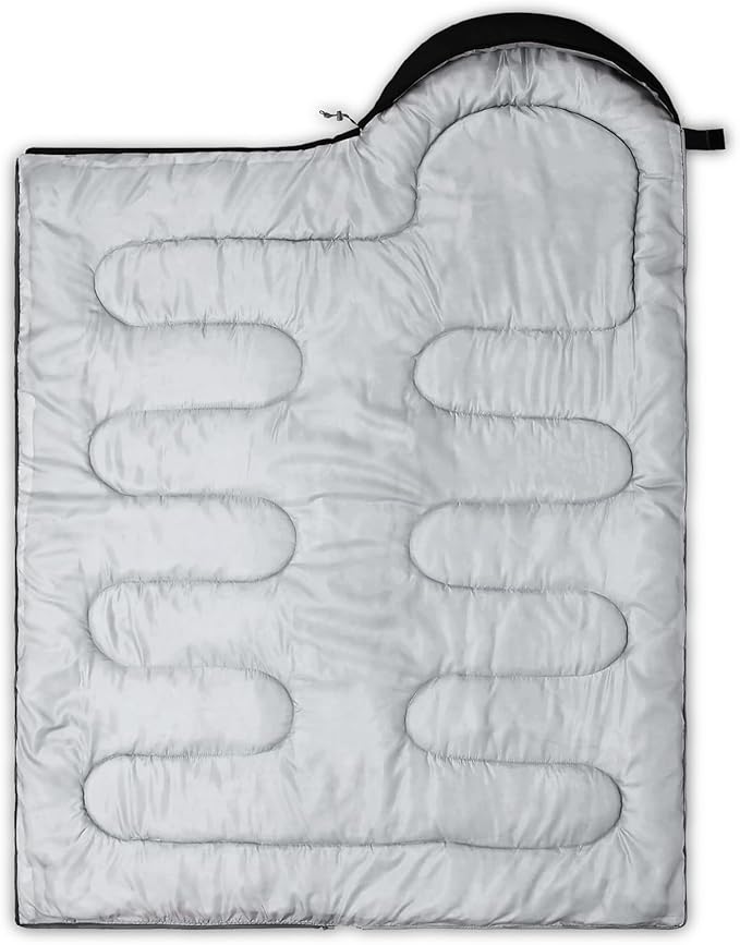 QOOMO Camping Sleeping Bags3 Season Warm &amp Cool WeatherLightweightWaterproof Sleeping Bags for Adults &amp KidsTravelingand OutdoorsCamping Gear Equipment