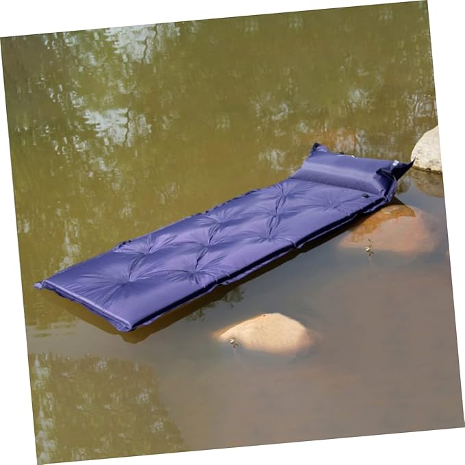 Mipcase Inflatable Sleeping Pad with Pillow Lightweight Camping Mat for Backpacking Hiking and Travel Mattress with Storage Bag for Outdoor Activities Warm and Durable