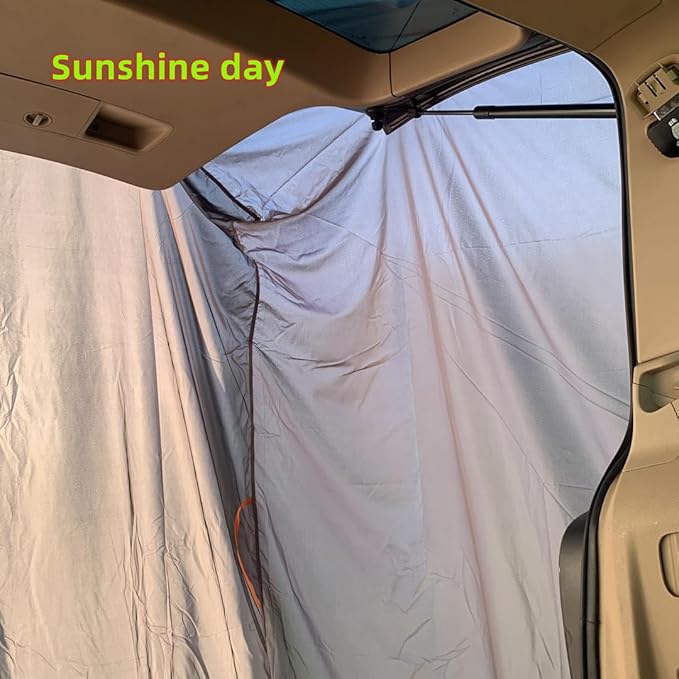 SUV Tent Van Camping Nomadic Camper Sleeping Take Shower or Change Clothes in Vehicle Water-Repellent and Lightweight Portable Bag Set up Size: L.W.H: 148x148x230 Centimeters