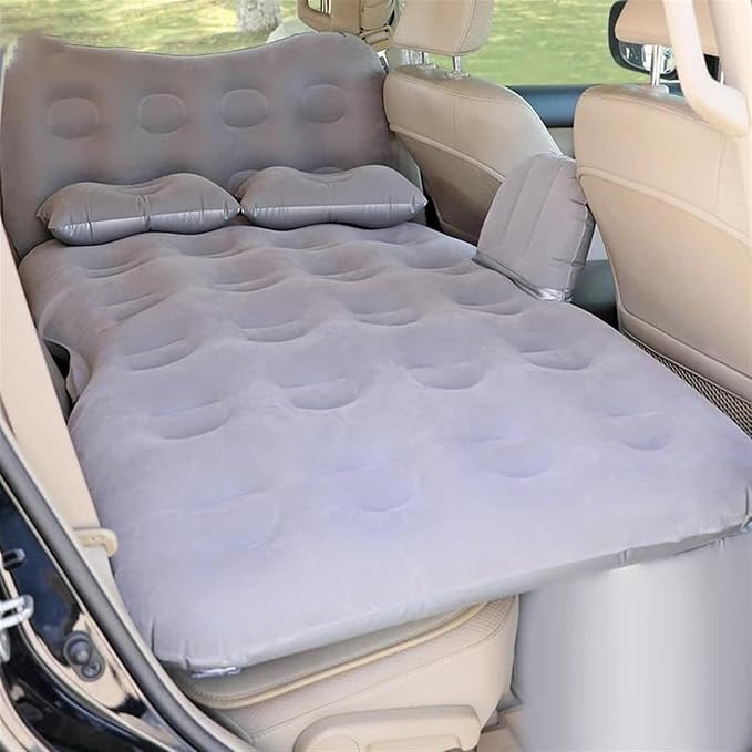 Camping Inflatable Mattress Car Inflatable Mattress Car Back Seat Sleeping Mat SUV Universal Mattress Portable Travel Air Mattress (Pig)