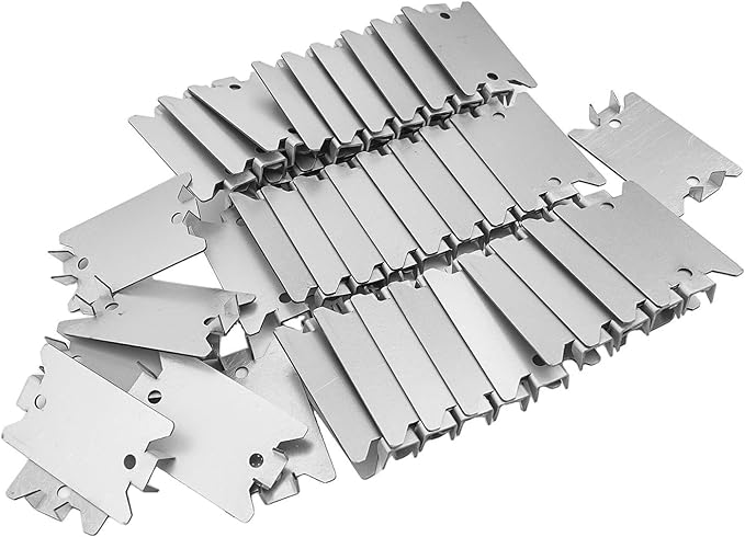 50Pack Reliable Stud Protection Plates Heavy Duty Steel for Safe Installations