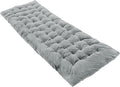 REDCAMP Extra Thick Folding Sleeping Cot Pads 75x28Comfortable Soft Velvet Cotton Camping Cot Mattress Pad for Hiking BackpackingNavy Gray Brown