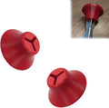 2-Pack Tent Stake Pusher Handle for Camping &amp Backpacking Handheld Stake Driver Tool with Lanyard Hole Fits Most Triangular Tent Stakes (Red)