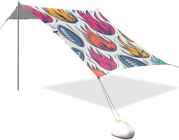 Rugby Pattern (48) Camping Sun Shelter Beach Tent Portable Beach Sun Shade Outdoor Canopy for Camping Trips Fishing Picnic