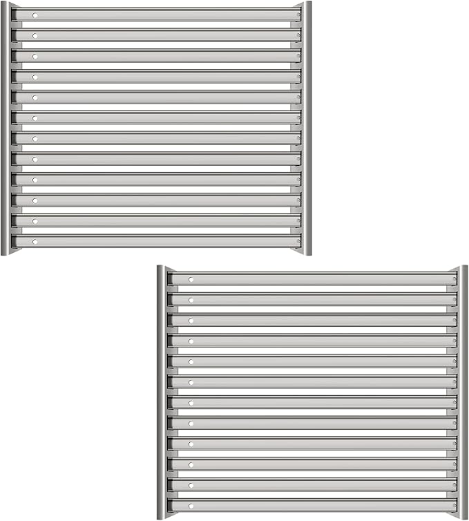 FM4107 Stainless Steel Grill Grates for TEC G-Sport Gas Grill2 Pack Cooking Grid for TEC Grill Parts ﻿
