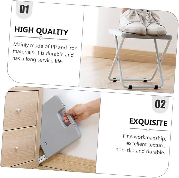 1pc Foldable Portable Stool Lightweight - Chair for Camping Fishing Outdoor Use Material Compact Design for Easy Carrying