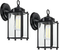 Outdoor Wall Light Exterior Lighting Fixture Wall Lantern Black Porch Light Fixture with Clear Beveled Glass Outdoor Wall Sconce Waterproof Anti-Rust E26 Socket for Front Door
